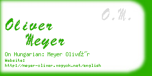 oliver meyer business card